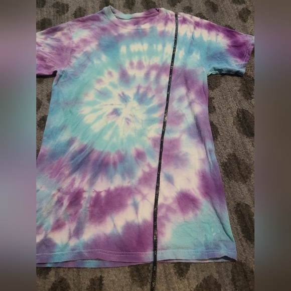 Purple and Blue Tie-dye Tee sz S - Picture 8 of 8
